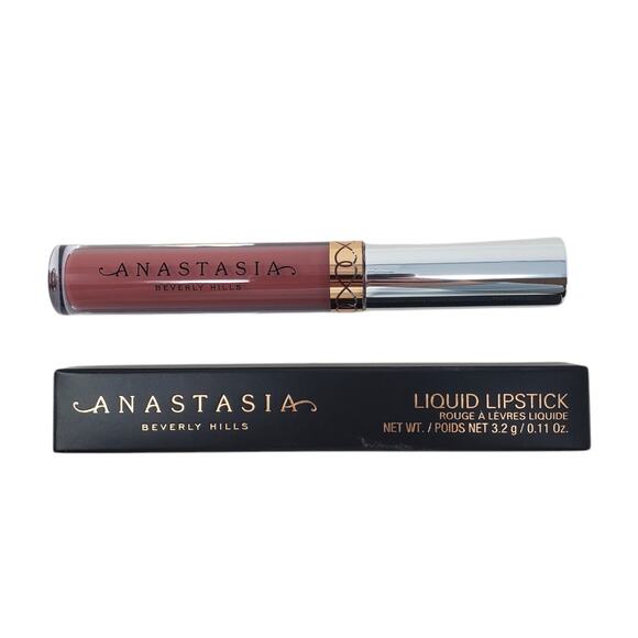 Anastasia Beverly Hills Liquid Lipstick Poet Dusty Mauve Matte Set of 2 New - Picture 4 of 8